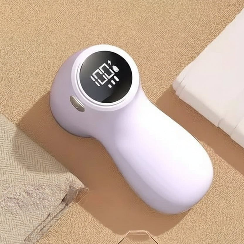 LINTPRO – Rimuovi-pelucchi ricaricabile con display LCD e 6 lame