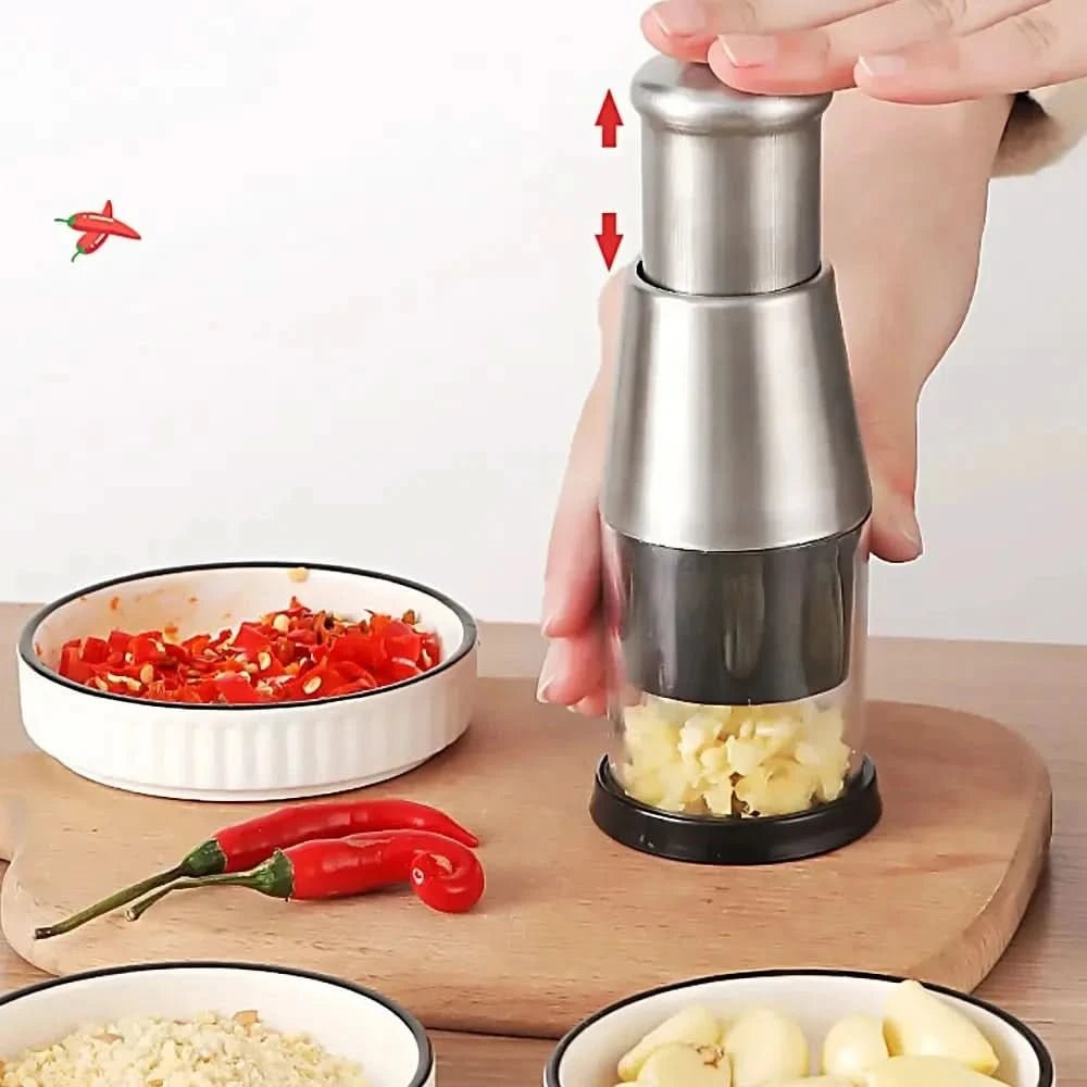 GARLICO – Prensa de ajo multifuncional con molinillo y triturador