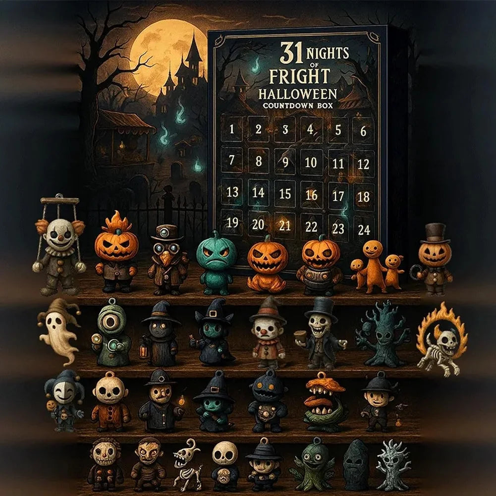 HAUNTBOX 31 – Grusel Adventskalender mit 31 Figuren für Kinder
