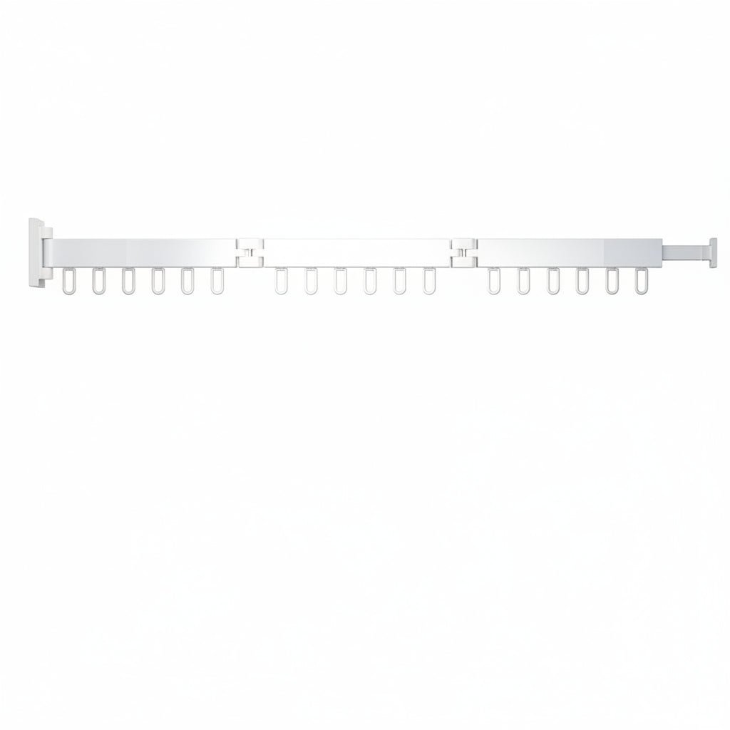 HANGSAVE – Wandmontierter, einziehbarer Wäschetrockner mit klappbarem Kleiderbügel 9