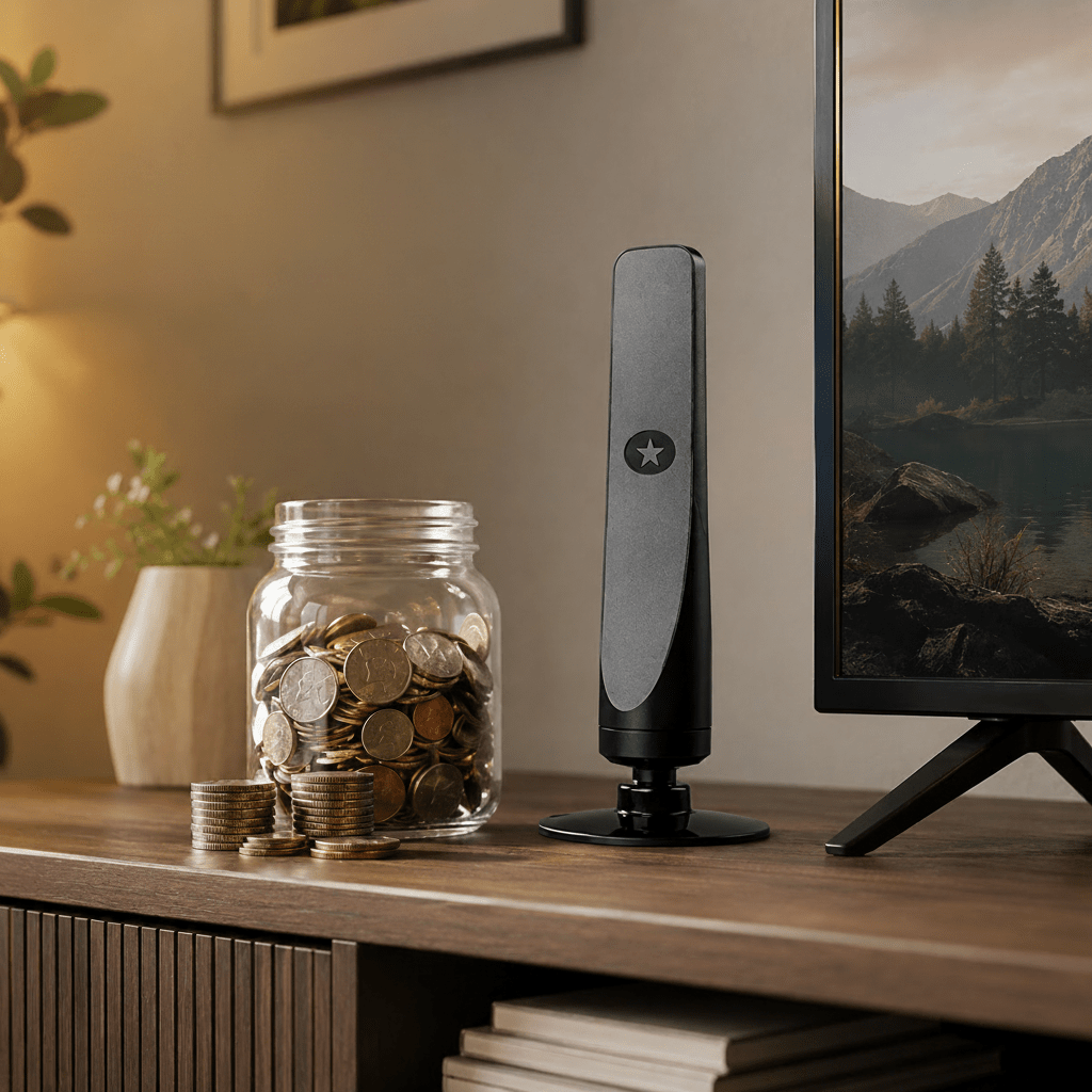 HD DVB-T2 Antenne mit Hoher Empfangsqualität und Antennenverstärker - Plug & Play 2