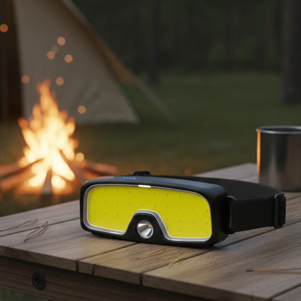 HEADFLASH – USB-wiederaufladbare LED-Stirnlampe mit 500 Lumen und 3 Modi 0