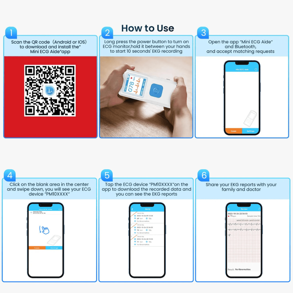 HEARTLINK – Bluetooth-EKG-Monitor für die Herzgesundheit 5