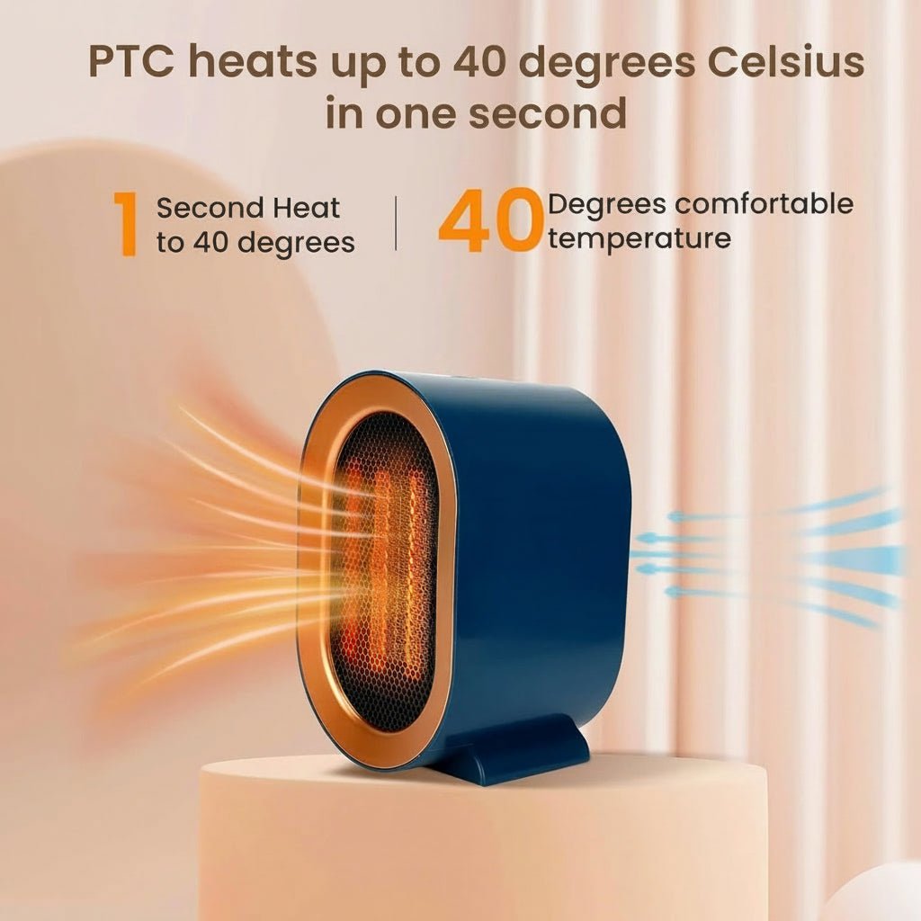 HEATCUBE – Kompakte, tragbare elektrische Heizung mit energieeffizientem Keramiklüfter 2