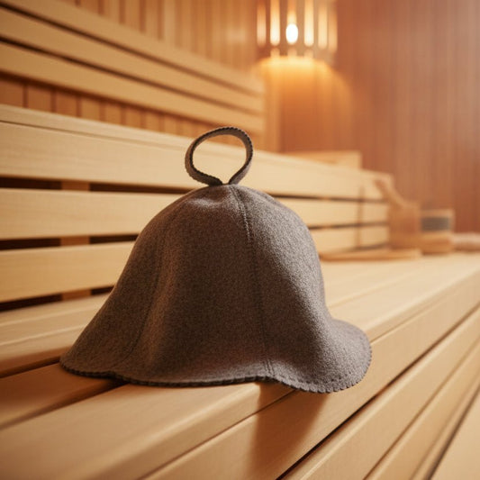 HEATFELT – Saunahut mit 3 mm Hitzeschutz für komfortable Entspannungssitzungen 0