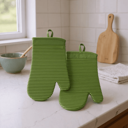 HEATGRIP – Gerippter, weicher Silikon-Ofenhandschuh für sicheres Kochen 11