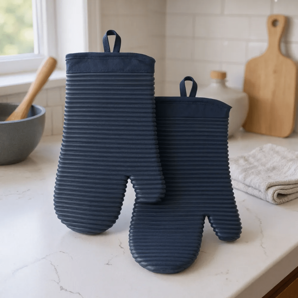 HEATGRIP – Gerippter, weicher Silikon-Ofenhandschuh für sicheres Kochen 18