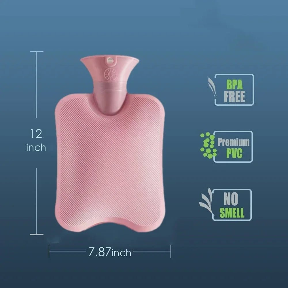 HEATZEN – 2-Liter-Wärmflasche mit weichem Plüschbezug für wohltuende Wärme 3