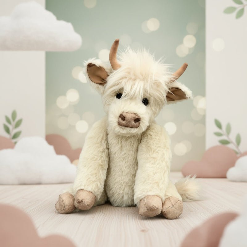 HIGHLANDCHARM – Wandbild: Hochlandkuh mit Blumen 0