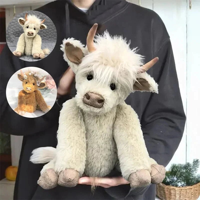 HIGHLANDCHARM – Wandbild: Hochlandkuh mit Blumen 3