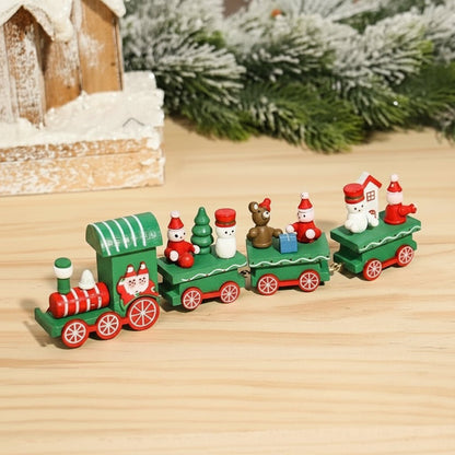 HOLITRAX – Festliche Zug-Weihnachtsdekoration aus Holz und Kunststoff 12