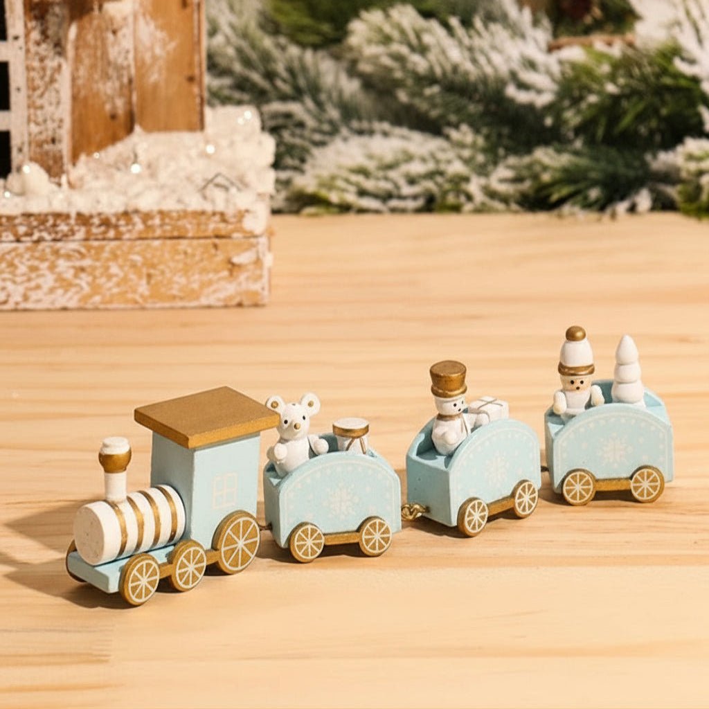 HOLITRAX – Festliche Zug-Weihnachtsdekoration aus Holz und Kunststoff 15