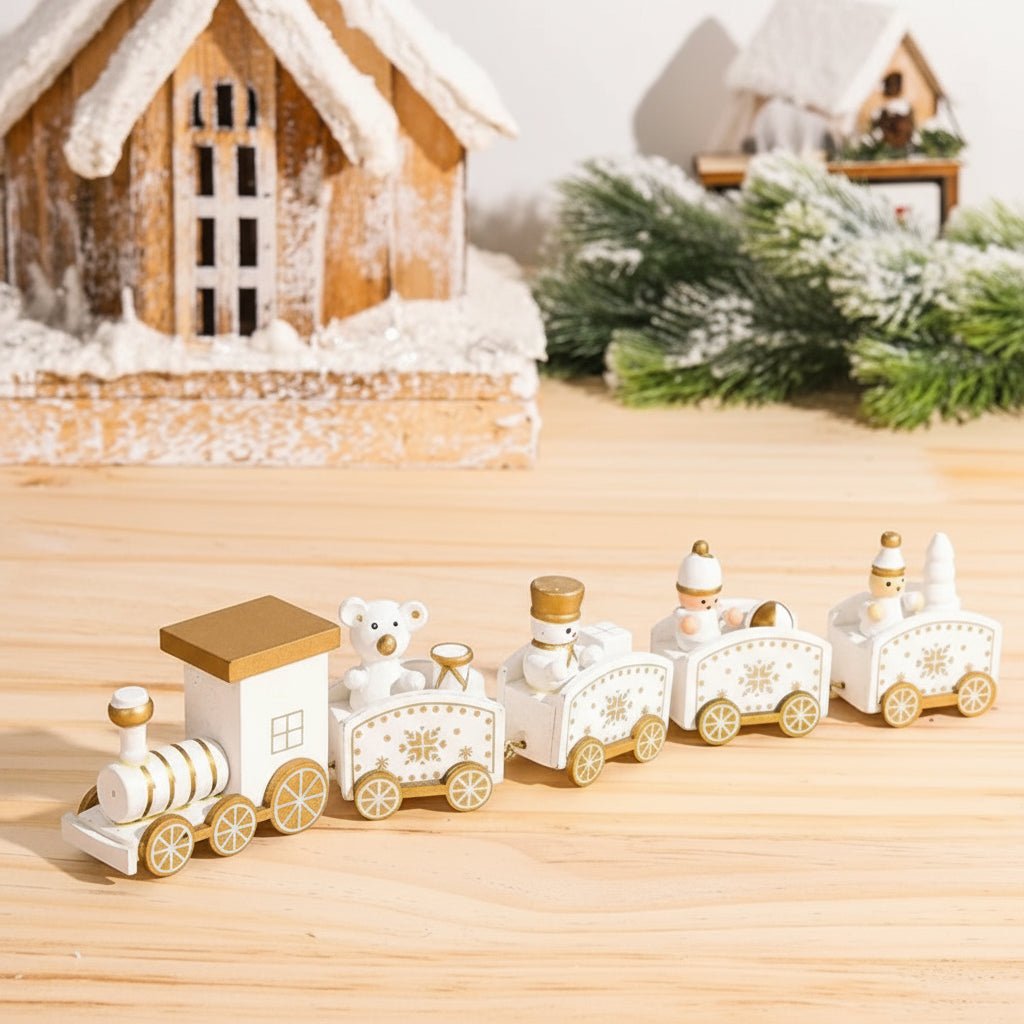 HOLITRAX – Festliche Zug-Weihnachtsdekoration aus Holz und Kunststoff 23