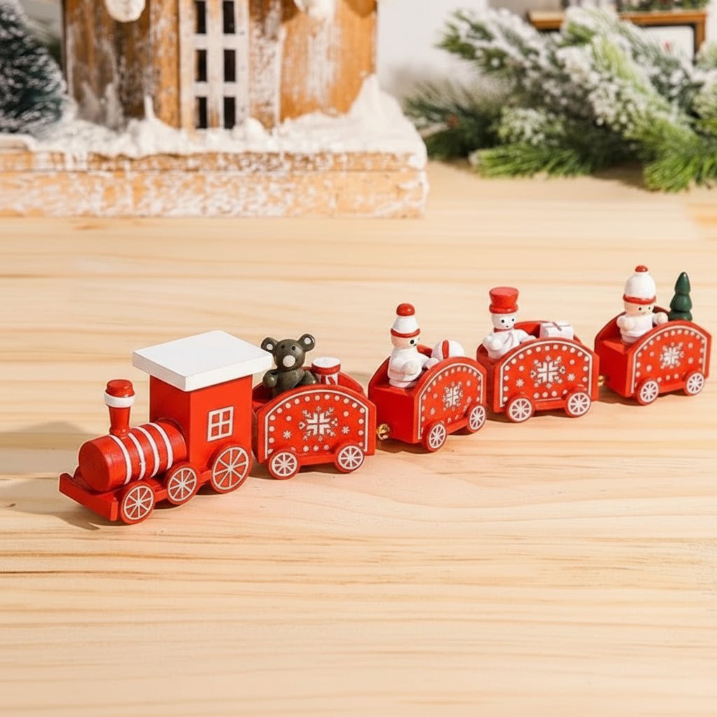 HOLITRAX – Festliche Zug-Weihnachtsdekoration aus Holz und Kunststoff 30