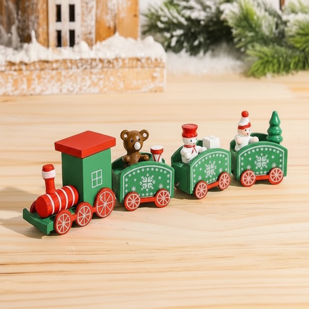 HOLITRAX – Festliche Zug-Weihnachtsdekoration aus Holz und Kunststoff 35