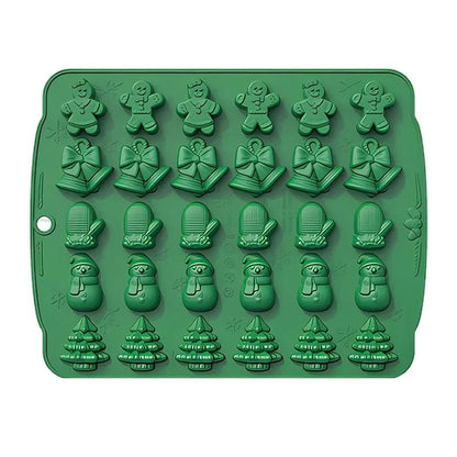 HOLLYMOLD – Weihnachtliches Silikonform-Set für Süßigkeiten, Schokolade & Fondant 2