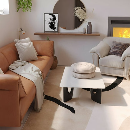 HOMEBLOOM – Beigefarbener, waschbarer Teppich mit moderner Textur für harmonische Wohn- und Schlafzimmer 2