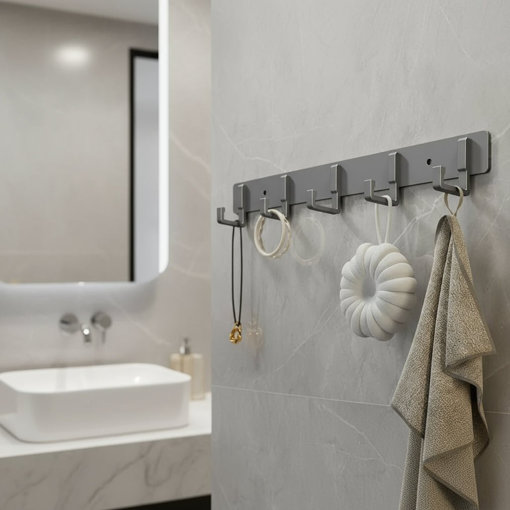 HOOKSMITH – Stabile Wandgarderobe mit schwarzen Haken 3