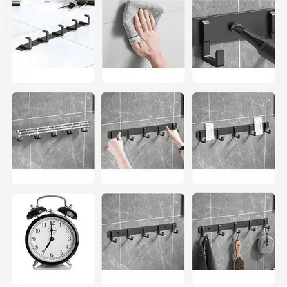 HOOKSMITH – Stabile Wandgarderobe mit schwarzen Haken 6