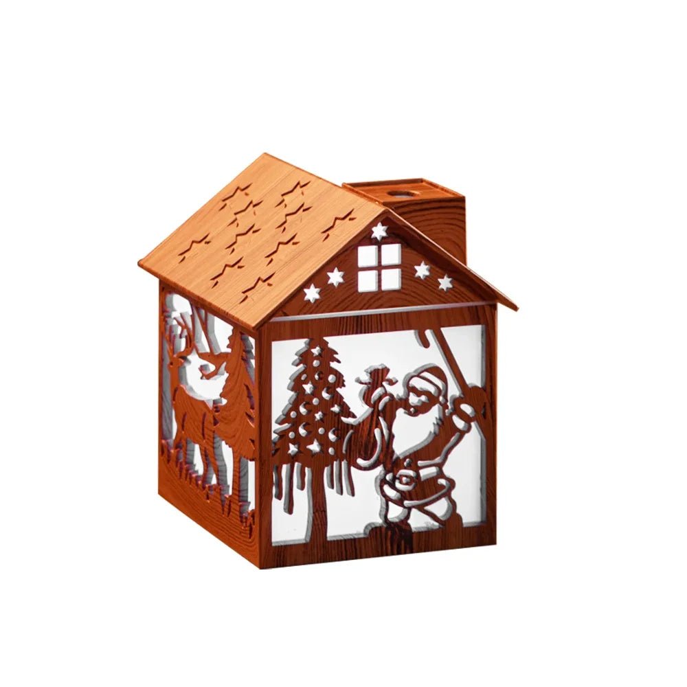 HOUSEGLOW – Aromadiffusor in Holzform, 240 ml Luftbefeuchter mit Nachtlicht 5
