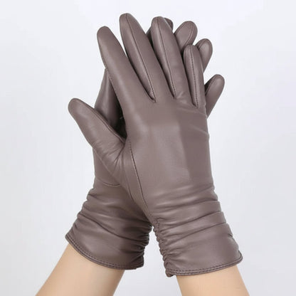 LUXLEATHER – Guanti da donna in pelle foderati per l'inverno