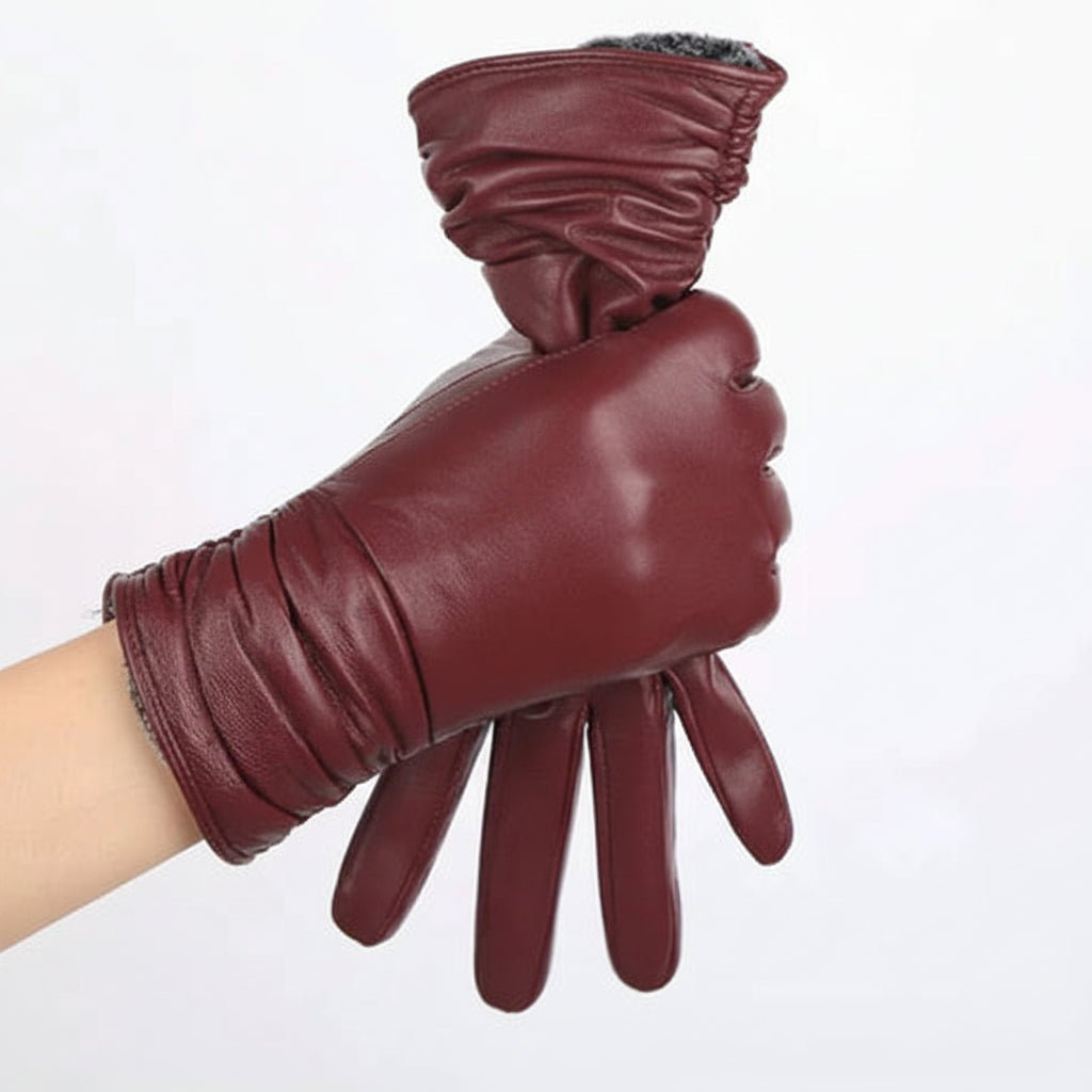 LUXLEATHER – Guanti da donna in pelle foderati per l'inverno