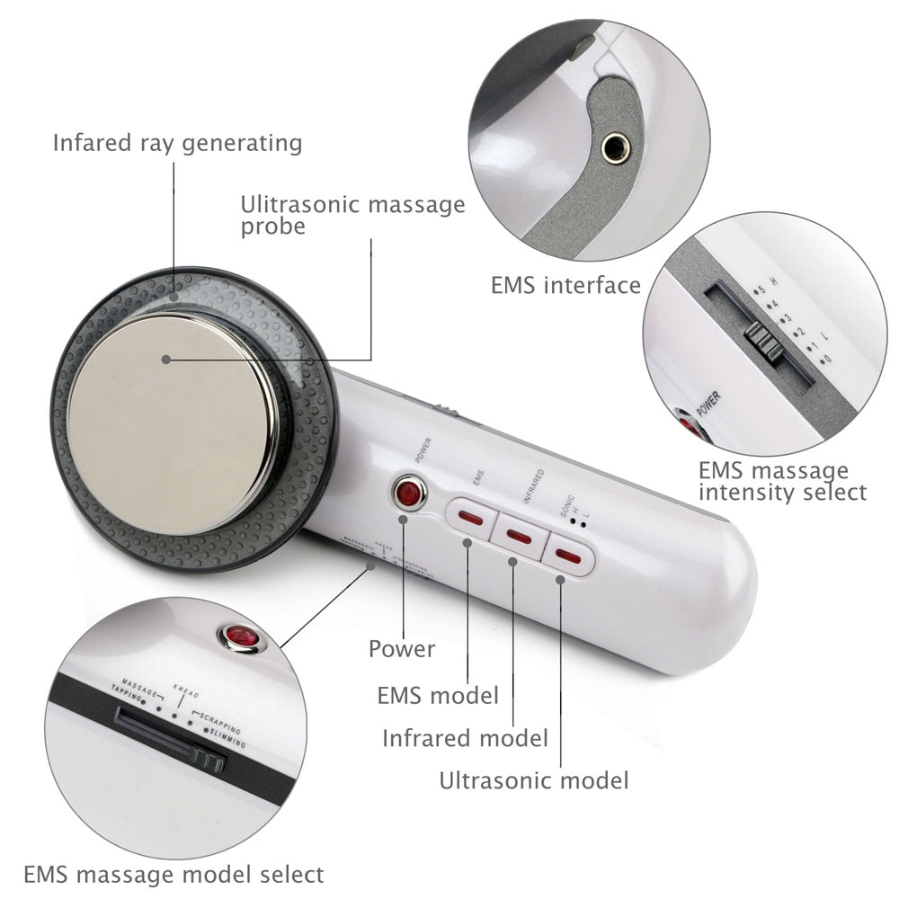 SlimShape - 3-in-1 Cellulite- und Fettbrenner mit EMS, Ultraschall und Infrarotlicht-6