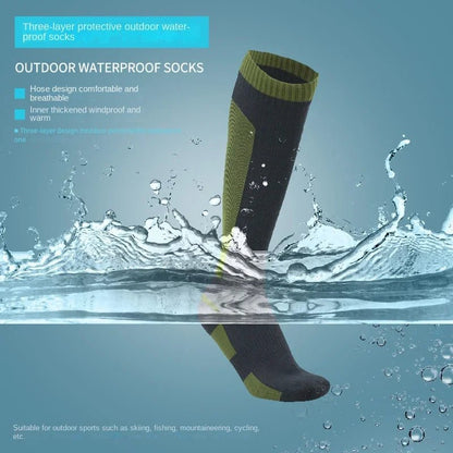 HYDROHIKER – Kniehohe, wasserdichte Socken zum Wandern, Skifahren und Campen 2