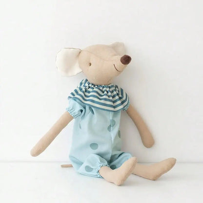 HYGGBUNNY – Nordische Maus-Hasenpuppe aus Baumwolle und Hanf für festliche Heimdekoration 10