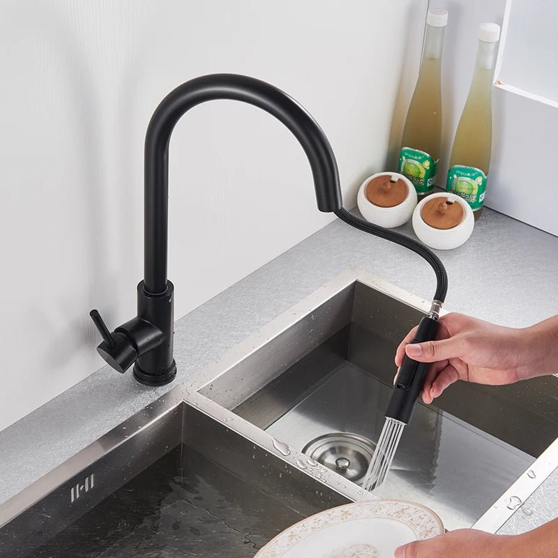SILQUA – Robinet de cuisine intelligent avec bec extractible et capteur intégré
