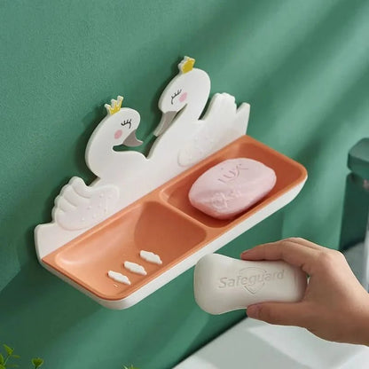 STORIBATH – Organizador doble para baño con sistema de drenaje