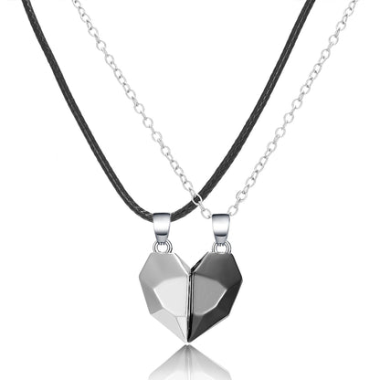 Variant image for Paar Halskette Damen 2-in-1 Mit Magnetischer Herzverbindung für Ewige Liebe-2