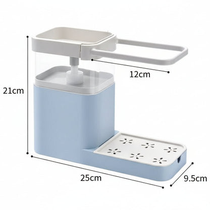 SCRUBFLOW – Dish Brush with Automatic Soap Dispensing & Holder
