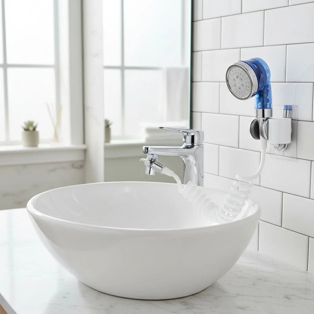 WASHMATE – Set de manguera con rociador para fregadero para cuidado del pelaje y limpieza