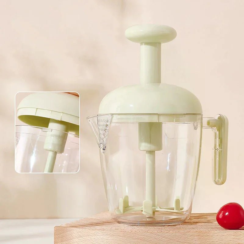 Halbautomatischer Handmixer - Ergonomisches Handrührgerät zum Eierschlagen & Milchaufschäumen 0