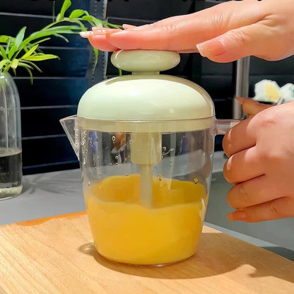 Halbautomatischer Handmixer - Ergonomisches Handrührgerät zum Eierschlagen & Milchaufschäumen 3