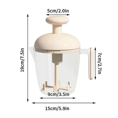 Halbautomatischer Handmixer - Ergonomisches Handrührgerät zum Eierschlagen & Milchaufschäumen 4