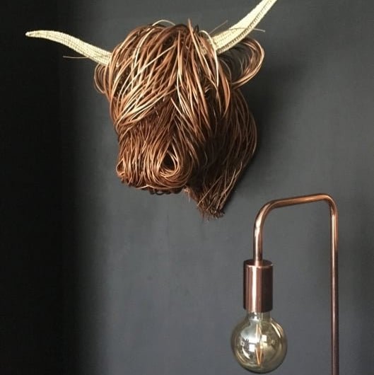 Highland Art – Rustieke koeienkop wanddecoratie voor een uniek thuis