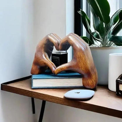 LoveSculpt Wood - Handmade wooden decorative figure for a loving home