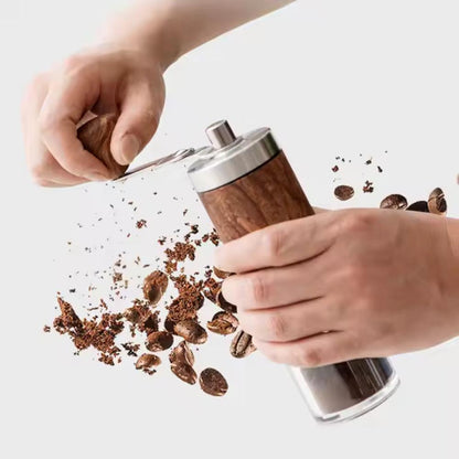 GrindMate – Moulin à café portable en bois pour café et épices