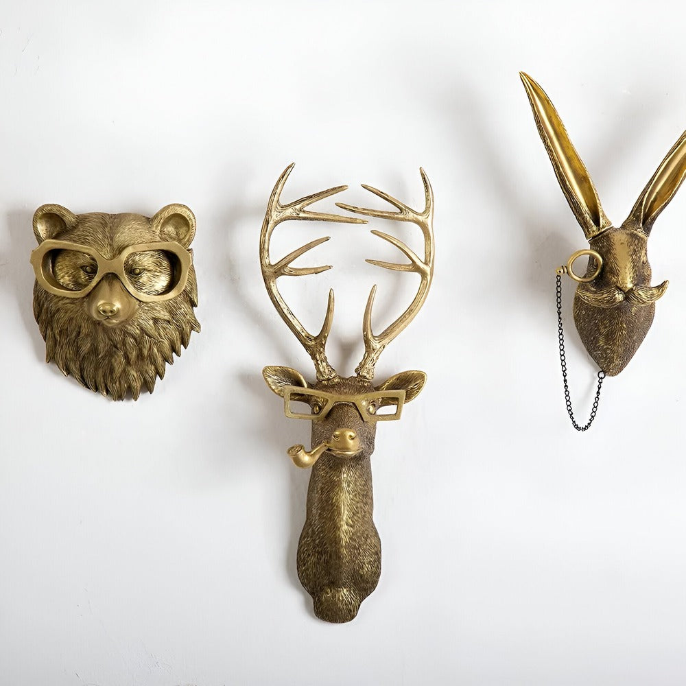 ANIMAL ART HOOKS – Handmade wall hooks in animal shapes for stylish storage