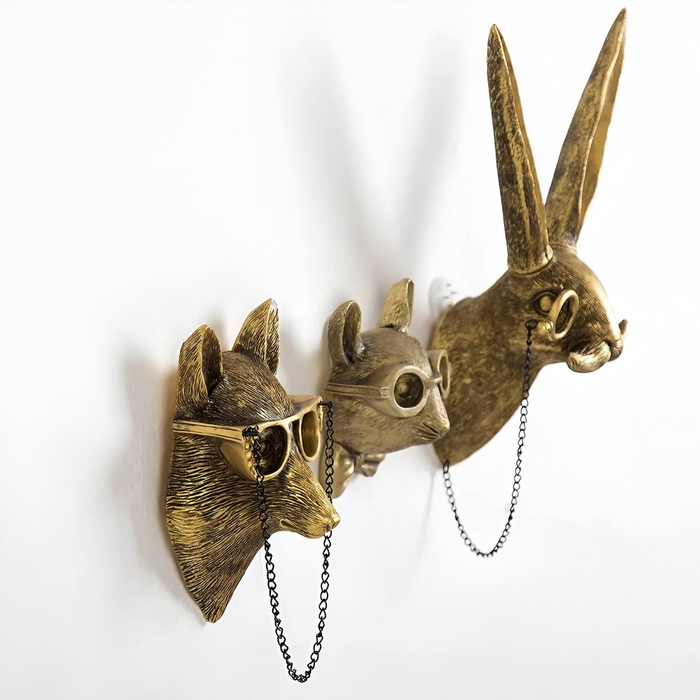 ANIMAL ART HOOKS – Handmade wall hooks in animal shapes for stylish storage