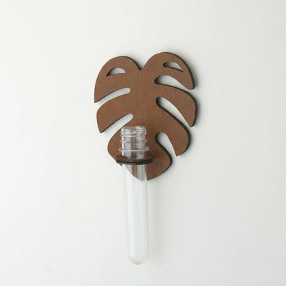 Handgeschnitzter Blatt-Wandpflanzer aus Naturholz für stilvolle Innendekoration 11