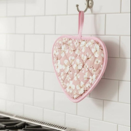 WARMHEART – Presine a forma di cuore resistenti al calore con design floreale vintage