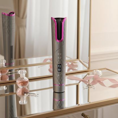 LOCKENZAUBER – Kabelloser Lockenstab mit LCD-Display
