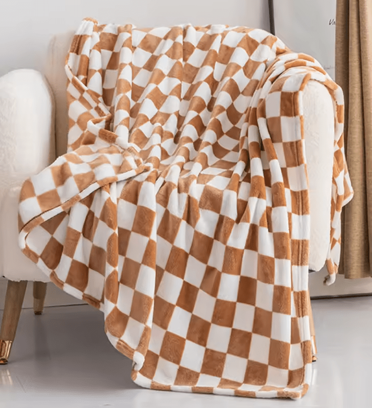 COZYCHECK – Flannel Fleece Blanket | Soft, Warm & Usable Year-Round
