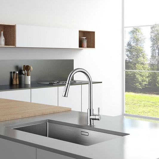 SILQUA – Robinet de cuisine intelligent avec bec extractible et capteur intégré