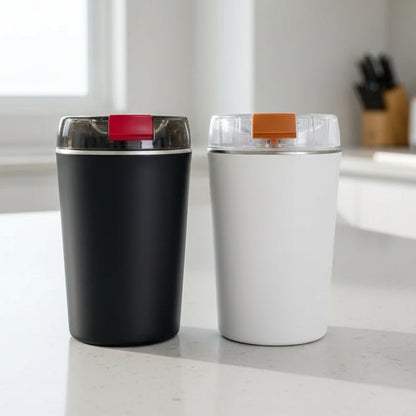 GRINDORA – Macinacaffè Elettrico Mini in Acciaio Inossidabile