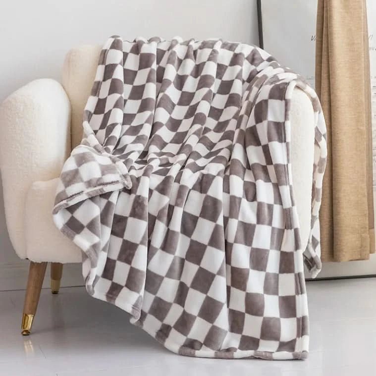 COZYCHECK – Flannel Fleece Blanket | Soft, Warm & Usable Year-Round