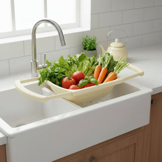 SINKMATE – Organizer multifunzionale per lavello con funzione di sgocciolamento e risparmio di spazio